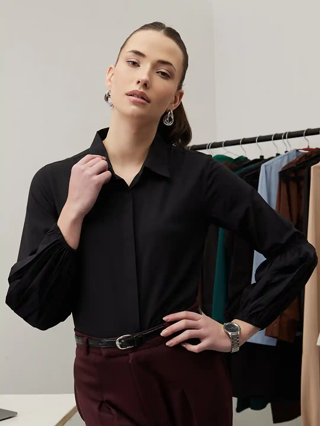 Buy WORK IT by STREET Women Smart Tailored Fit Opaque Formal