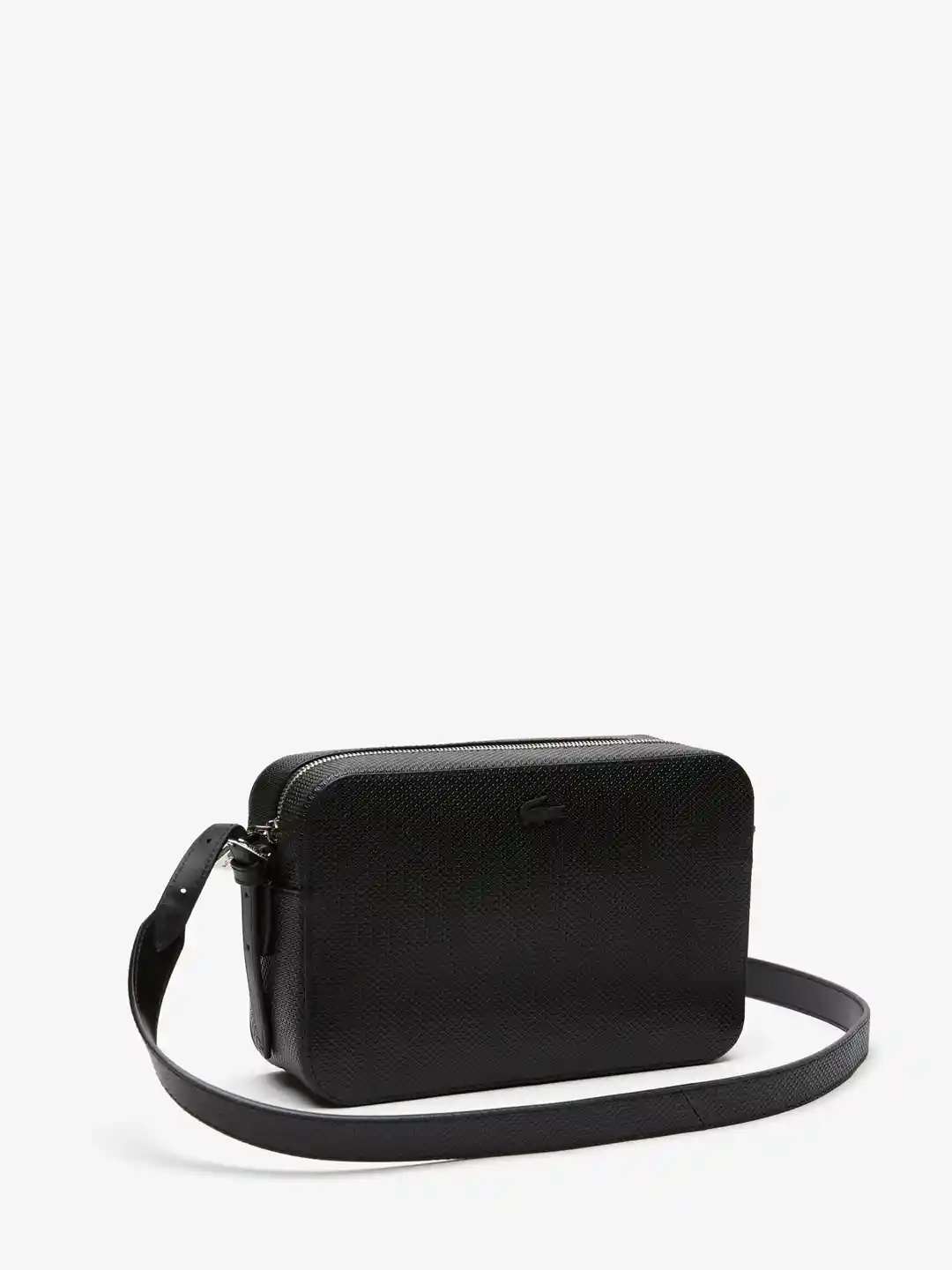 Buy Lacoste Textuerd Leather Structured Sling Bag Handbags for