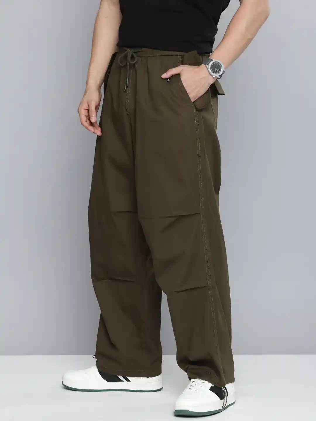 Aeropostale Men Pure Cotton Loose Fit Trousers