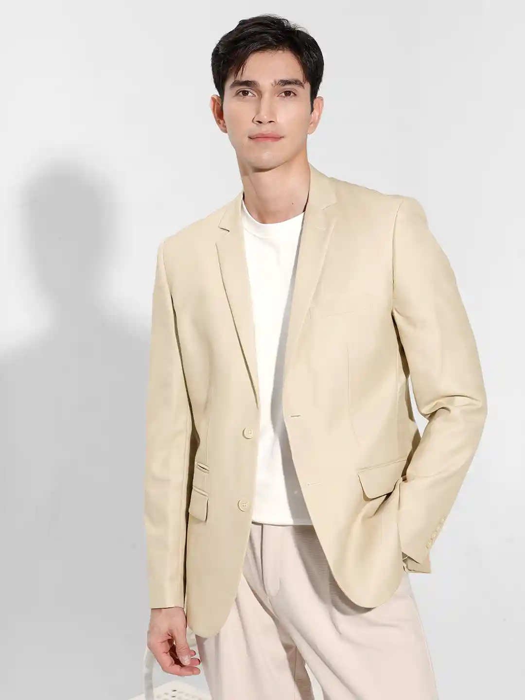 INVICTUS Slim Fit Single-Breasted Formal Blazer