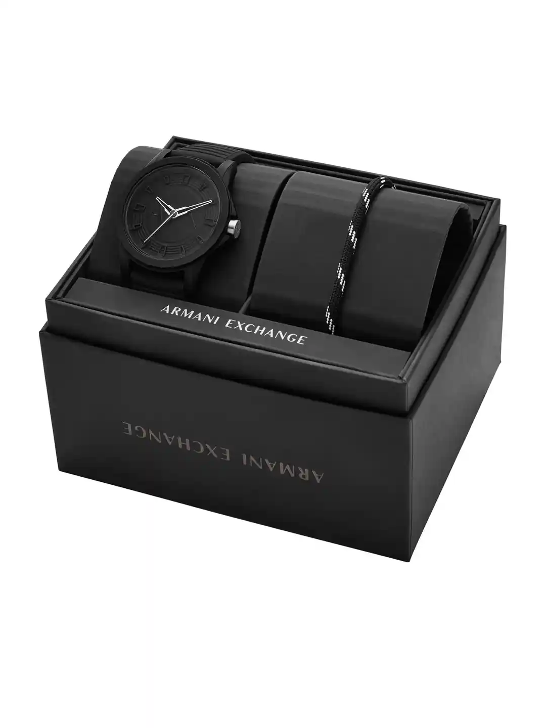 Armani Exchange Men Round Shaped Straps Analogue Watch AX7159SET