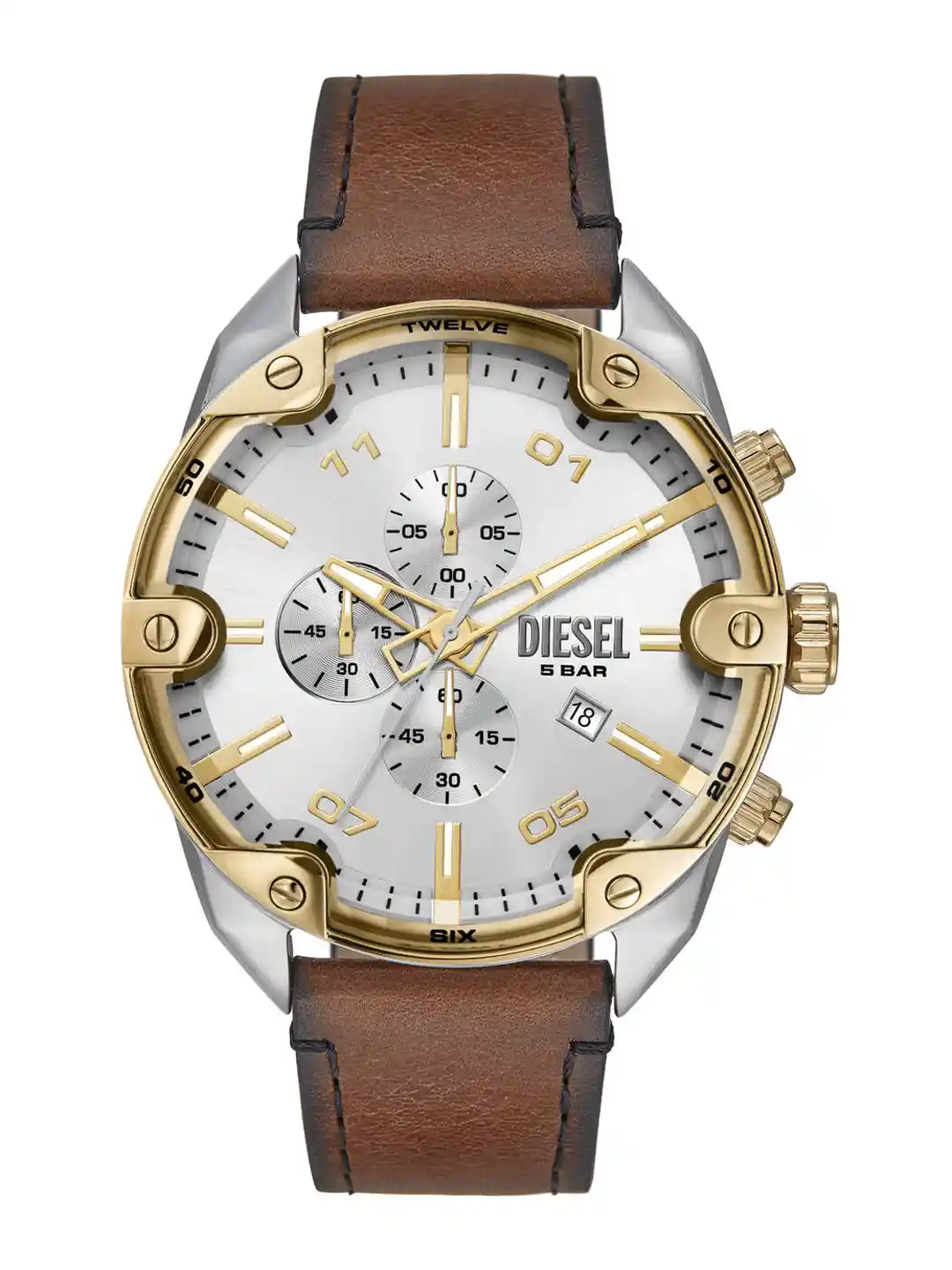 Mens Watches Diesel Bar Watch Diesel DZ4590 Gold Stainless Steel