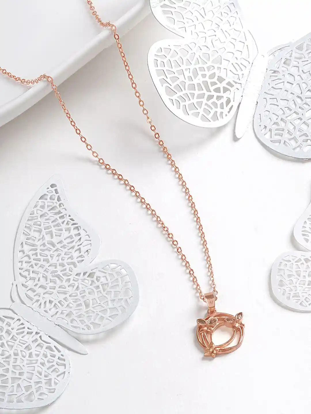 Buy JOKER WITCH Rose Gold-Plated Pendant Chain Pendant for - Main Image