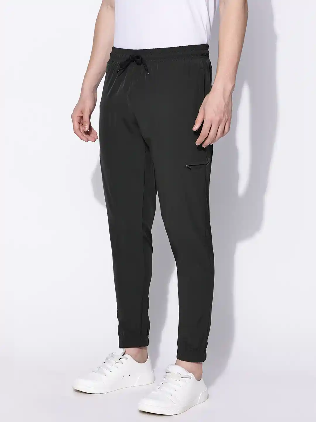 Gym Joggers Black Slim Fit Joggers Men BROKIG Men's Thigh Mesh Gym