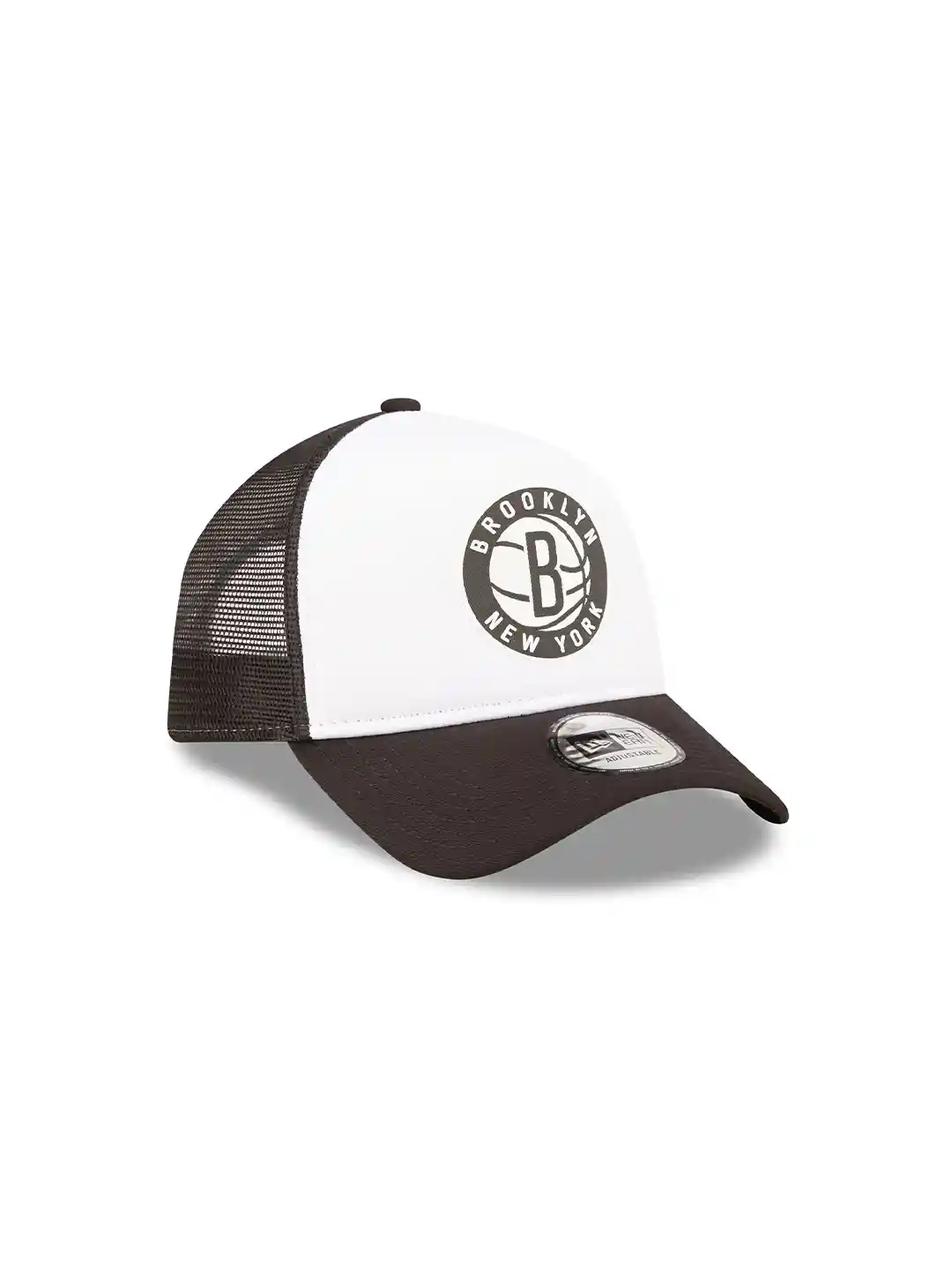 Buy New Era Block Brooklyn Nets Team Color White A-Frame Trucker