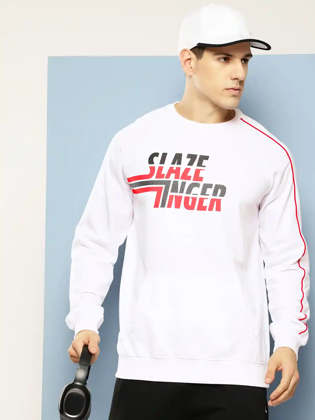Buy Slazenger Brand Logo Print Raglan Sleeve Sweatshirt