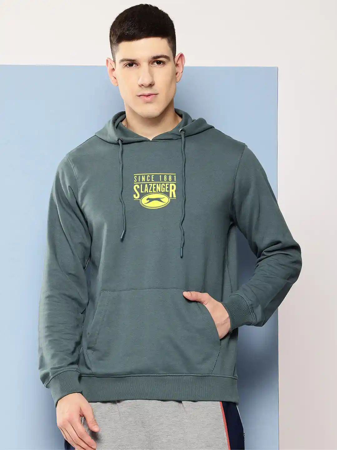 Slazenger Printed Hooded Sweatshirt