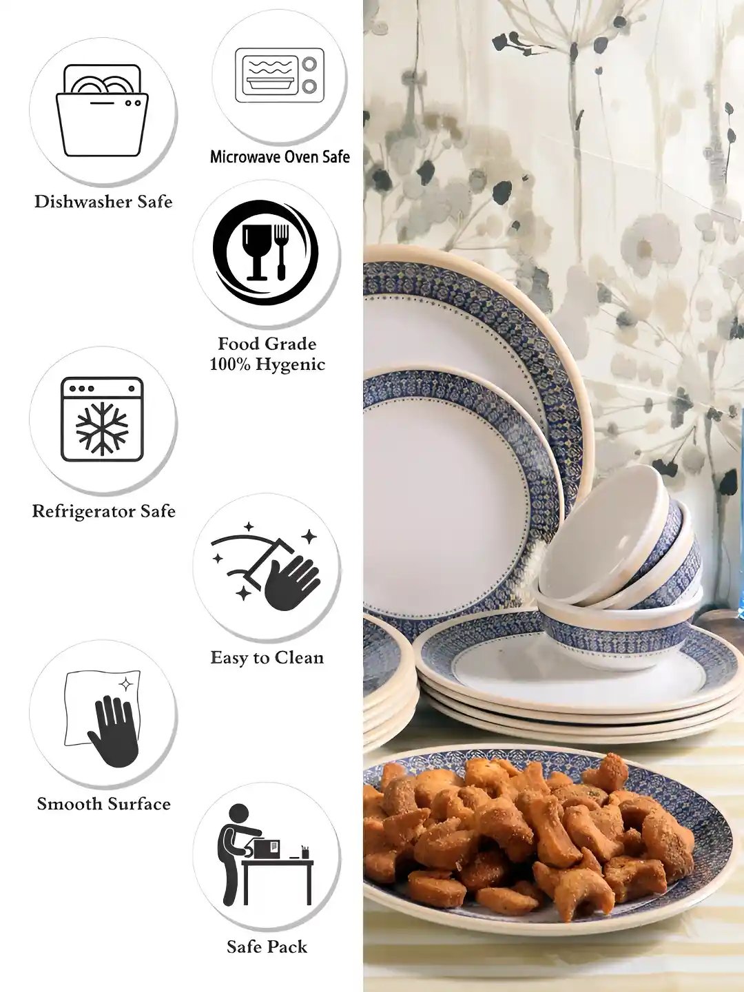 Microwave Melamine Plates Safe For Hot Food HOT Dinnerware Sets