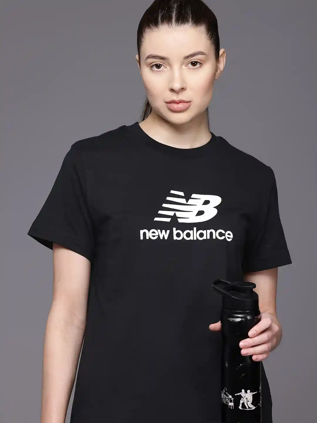 Buy New Balance Jersey Stacked Logo T-Shirt Tshirts for Women - Main Image