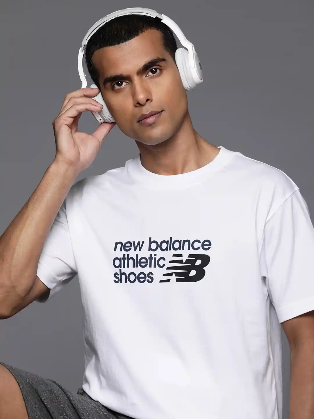 New Balance Brand Logo Printed Pure Cotton Sports T-shirt