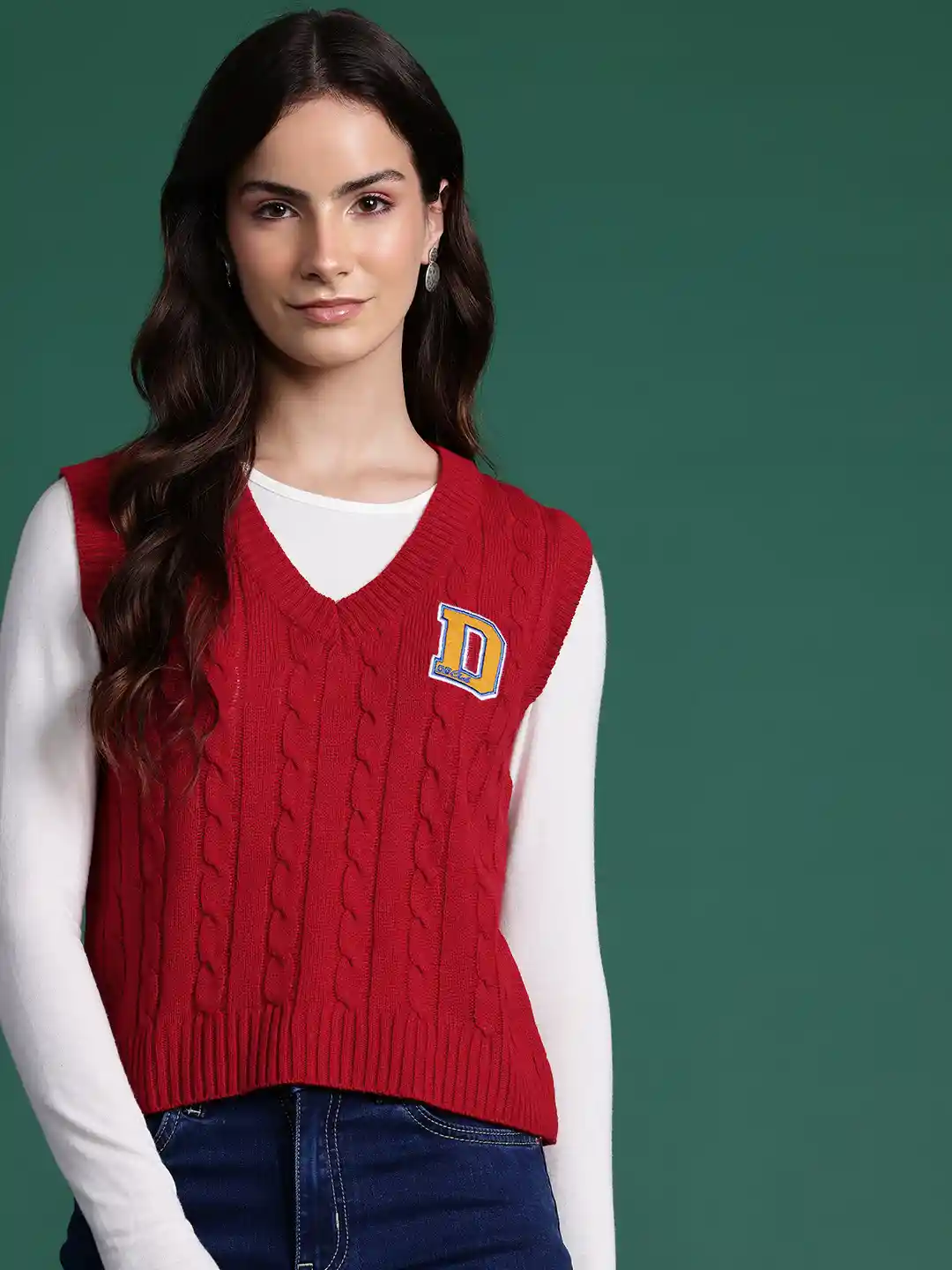 Buy DressBerry Cable Knit Sweater Vest Sweaters for Women