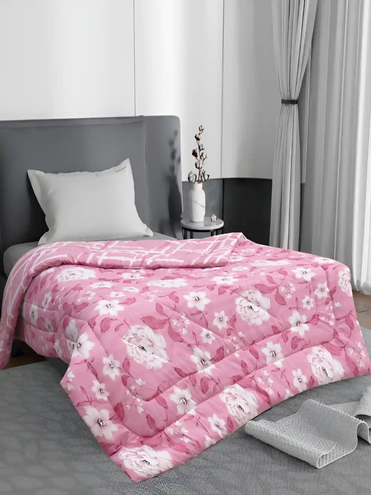 Buy Supreme Home Collective Pink AC Room 300 GSM Single Bed