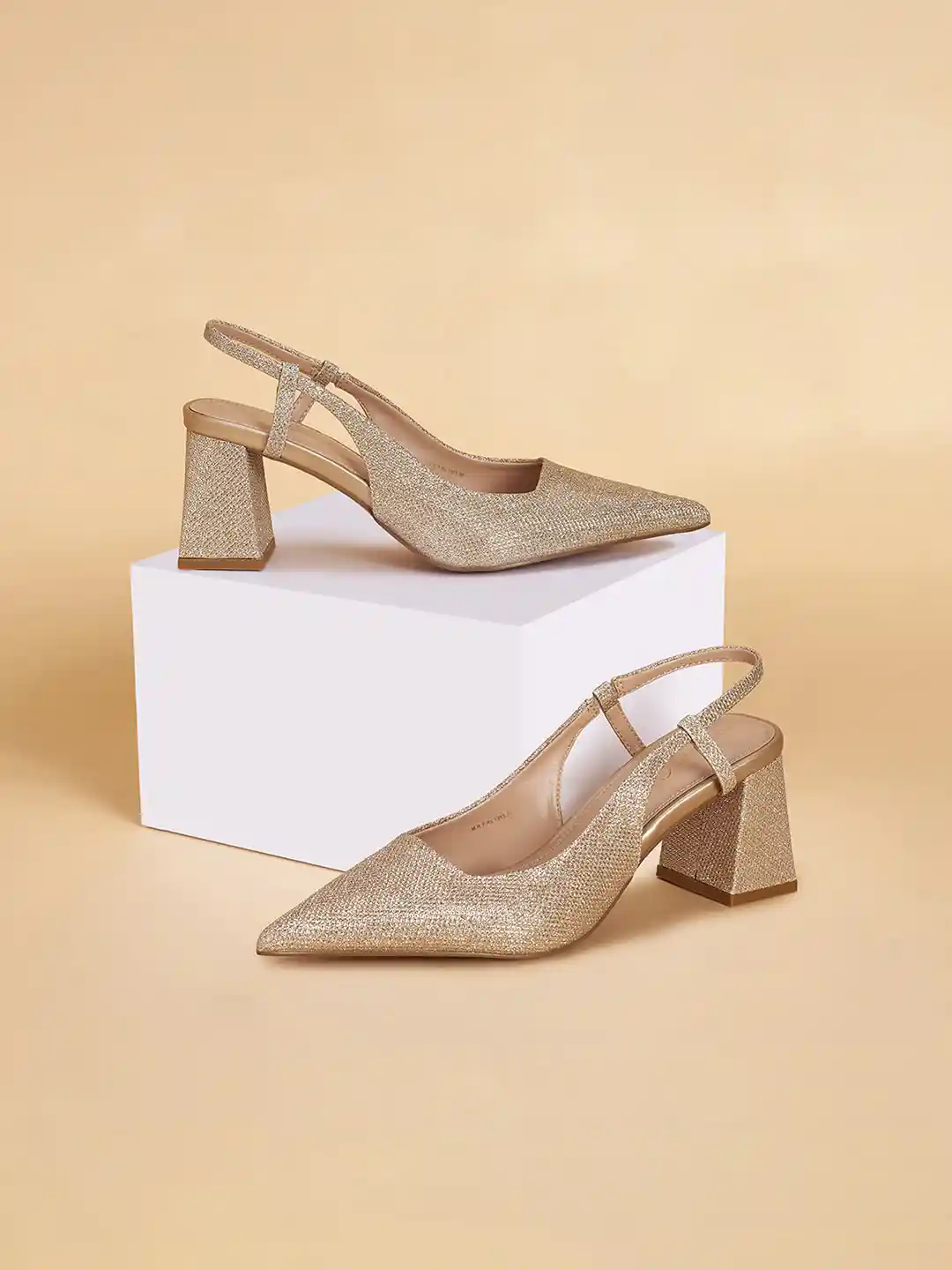 Buy Forever Glam by Pantaloons Embellished Pointed Toe Block