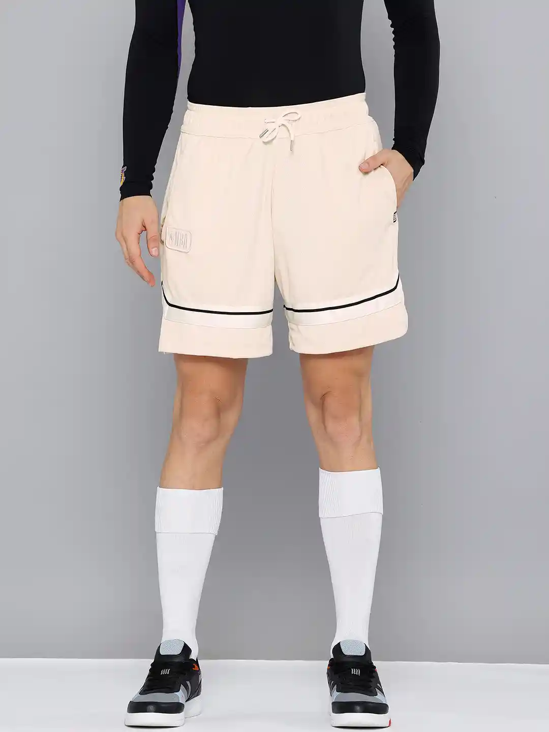 Buy Decathlon Unisex Adult Beige Nba Breathable Basketball Shorts