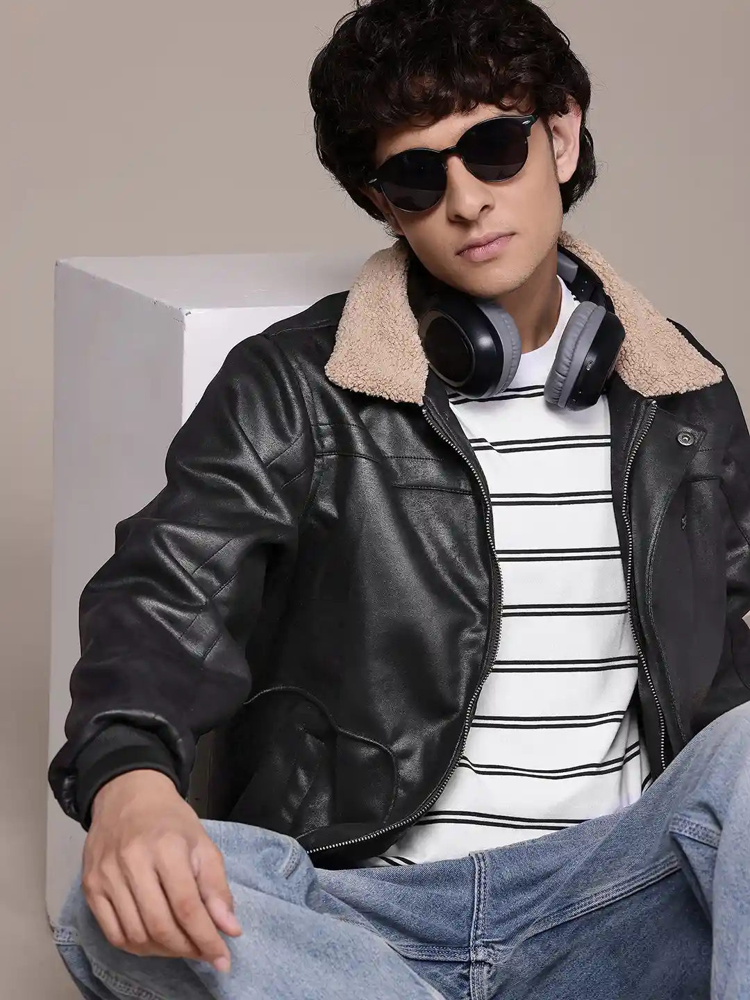 Buy Roadster Faux Leather Jacket Jackets for Men 29145952 Myntra