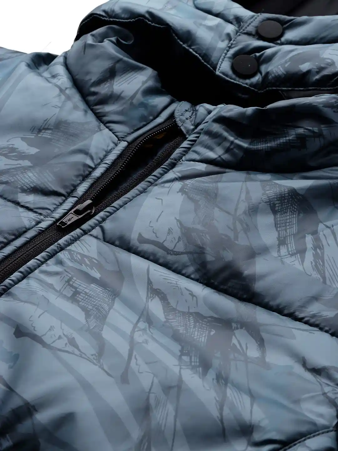 Buy The Roadster Lifestyle Printed Hooded Padded Jacket