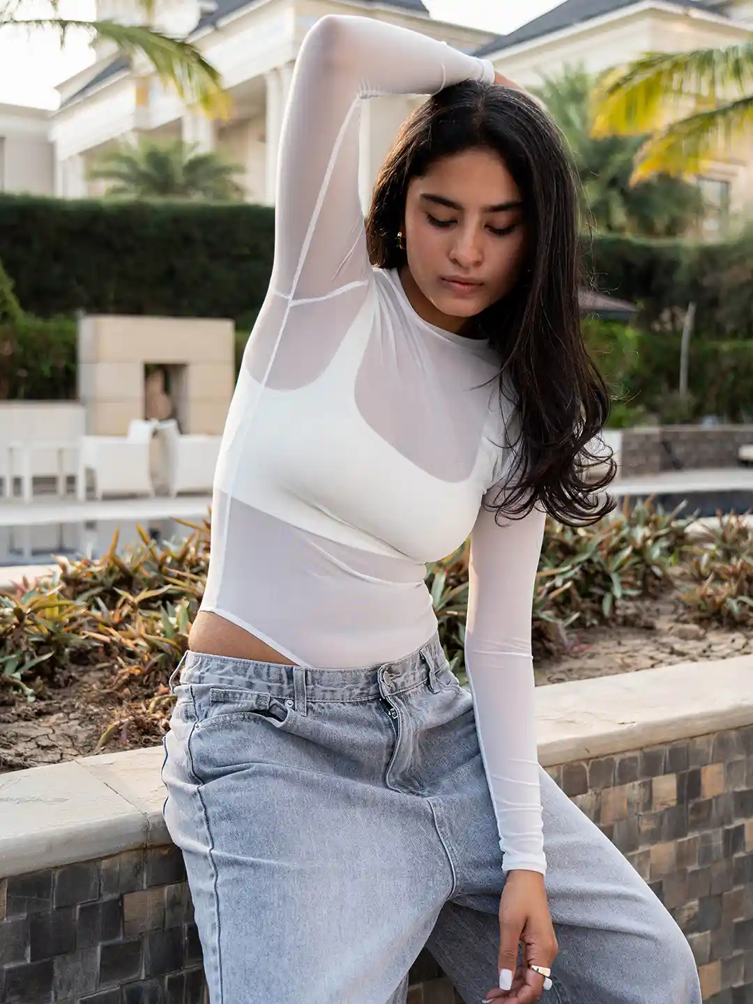 Buy COLOR CAPITAL Sheer Mesh Bodysuit - Bodysuit for Women