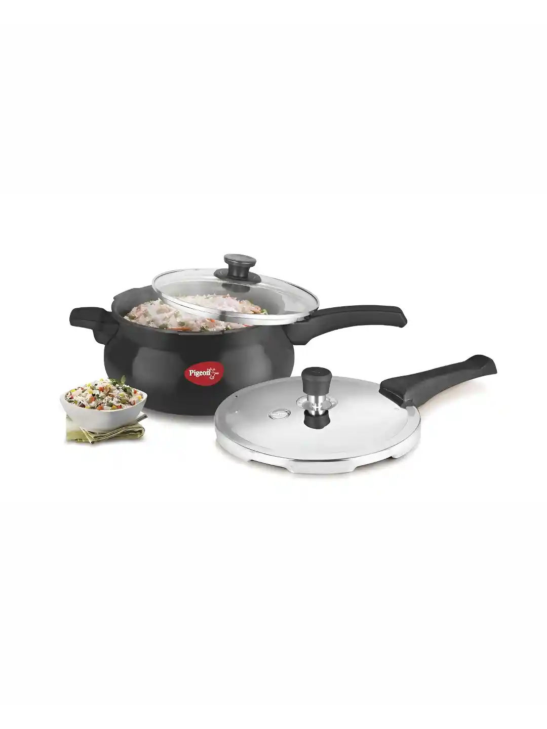 Buy Pigeon Black Titanium Handi Pressure Cooker 2L Pressure