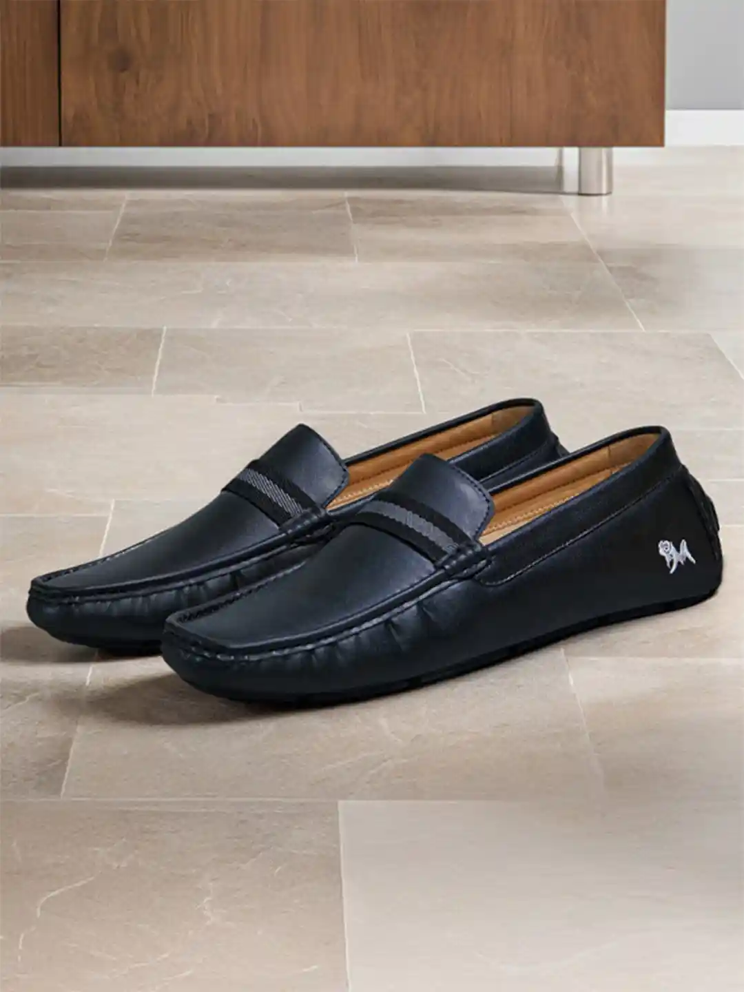 NEEMANS Men Square Toe Penny Loafers