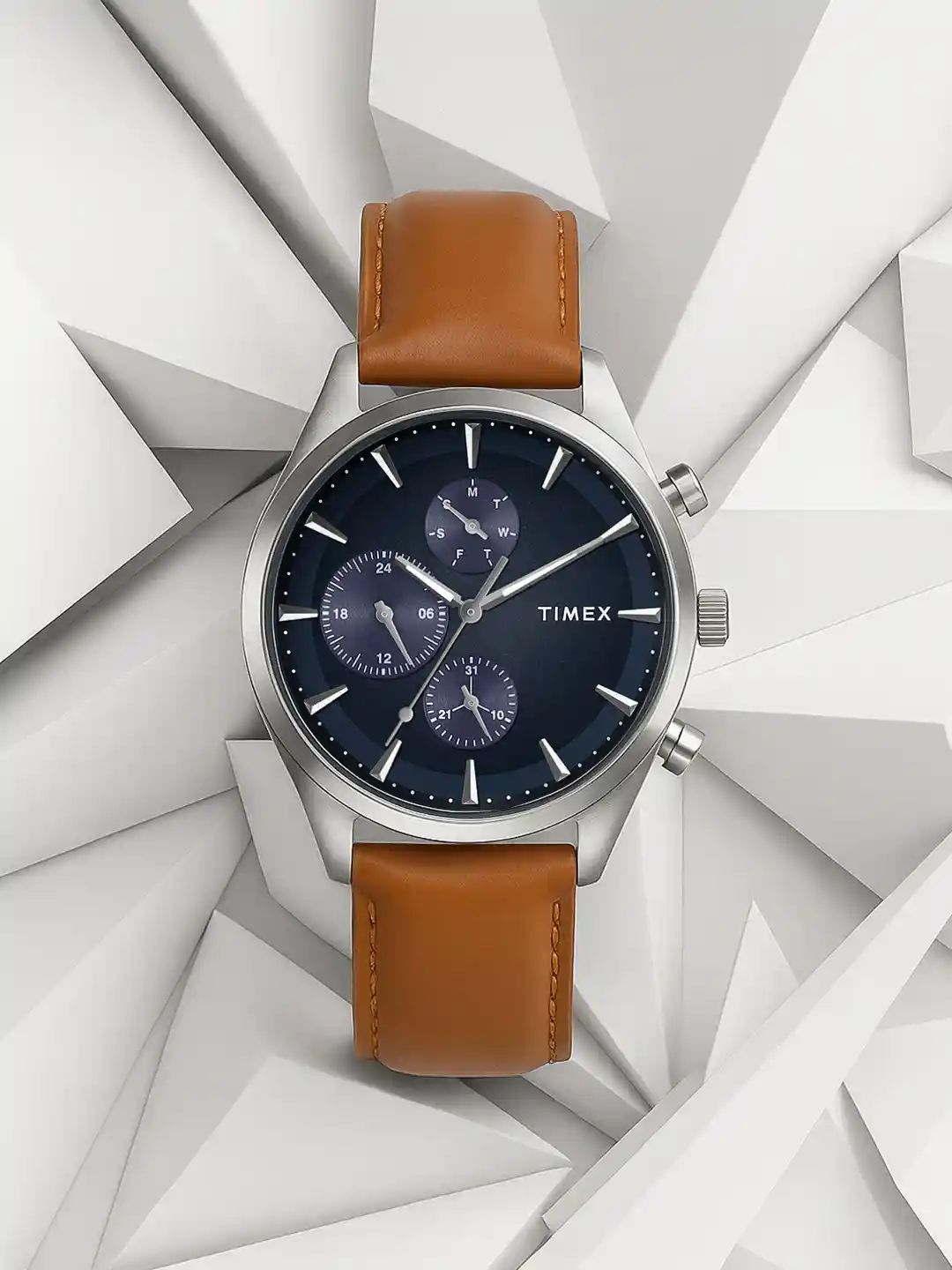 Timex Men Multifunction Leather Straps Analogue Watch TWTG104SMU01