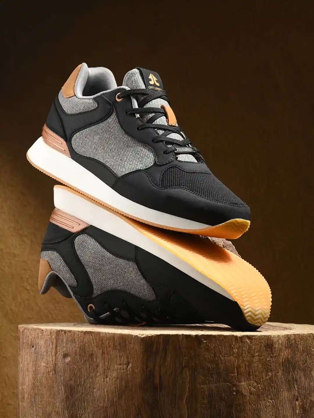 OFF LIMITS Men Colourblocked Lace Up Mesh Sneakers