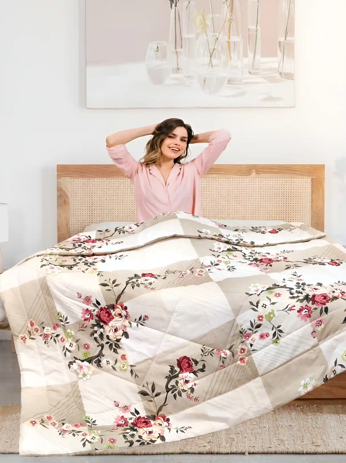 Buy Supreme Home Collective White AC Room 300 GSM Double Bed