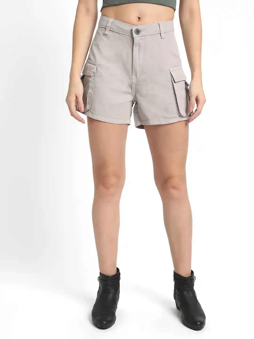 Buy The Roadster Lifestyle Women Grey High-Rise Regular Fit