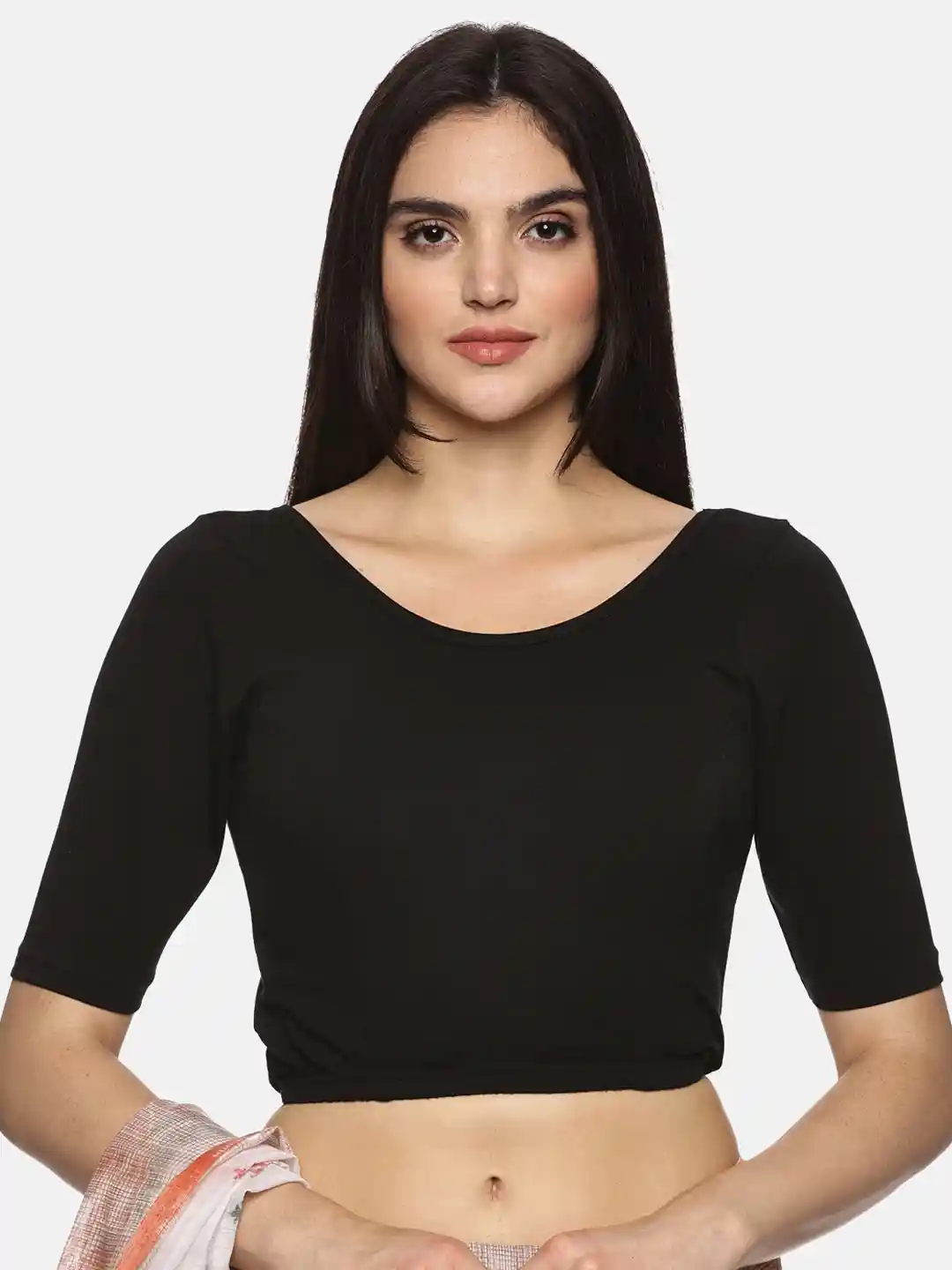 Buy NOT YET by us Stretchable Readymade Saree Blouse Saree