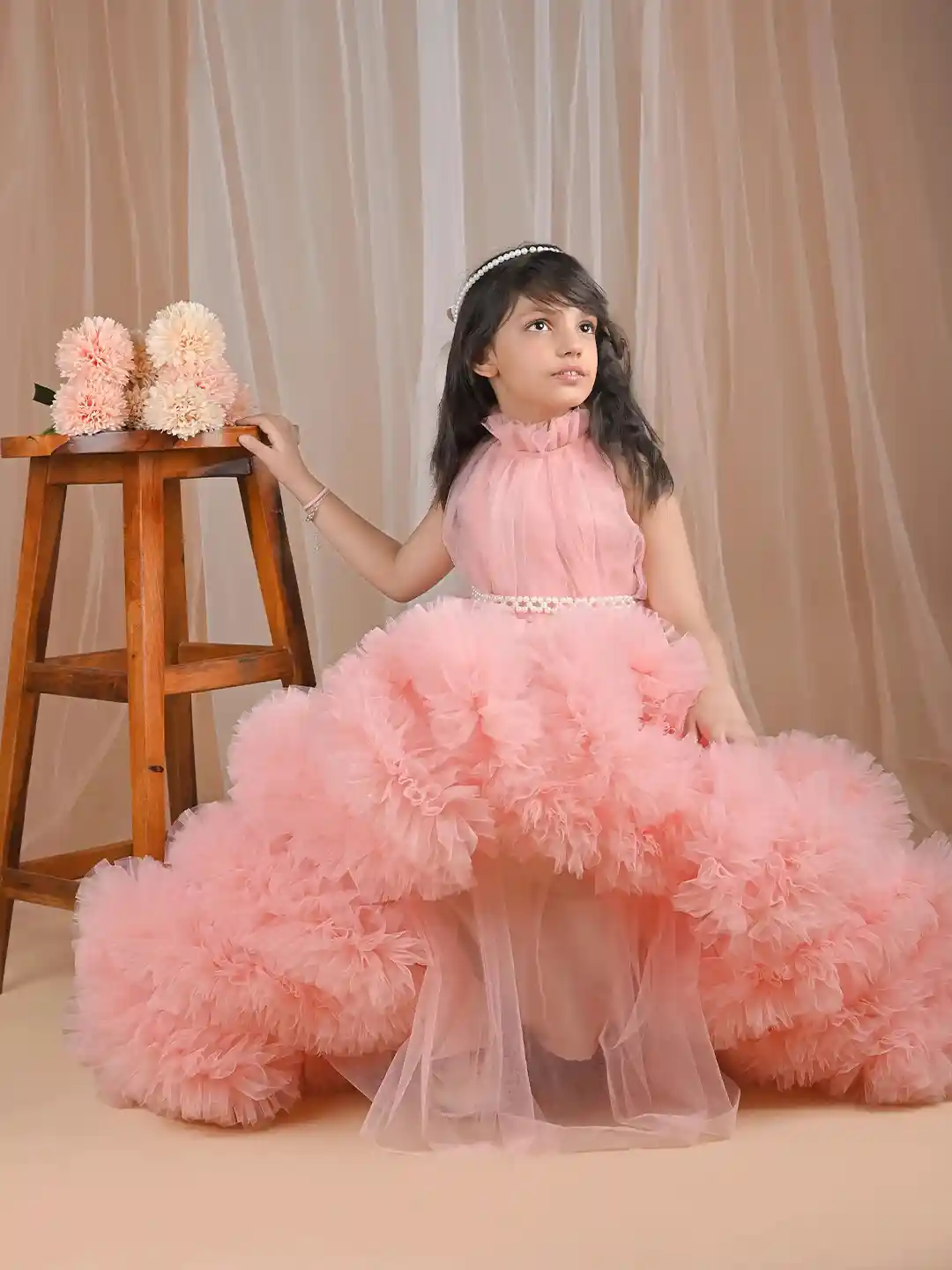 David Bowie 3D Print Girls Fit & Flare Dress - Toddler & Youth Bowie Themed Dress