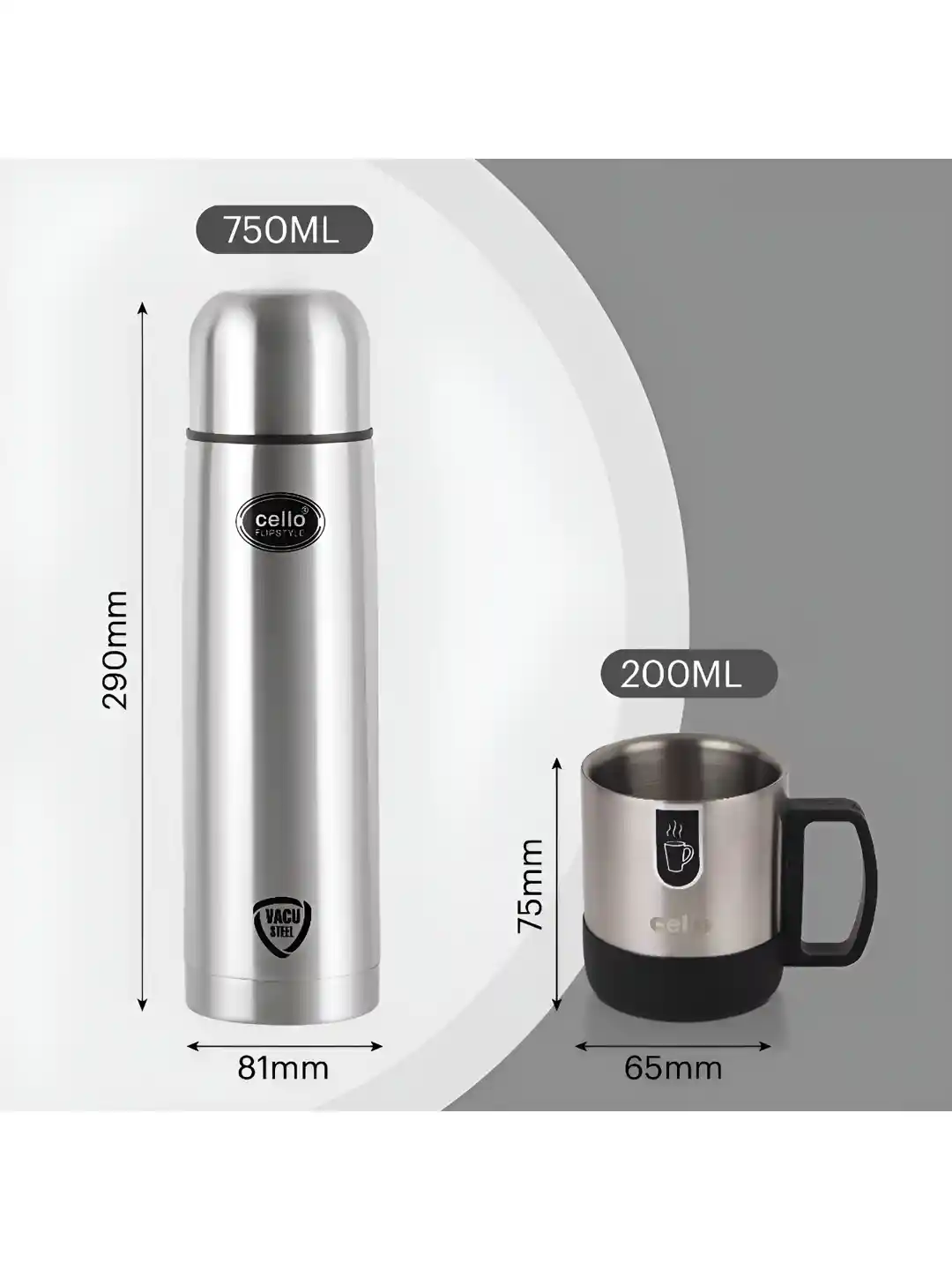 Travel Mug Cello Coffee Flask Cello My-cup 350 Ml Flask