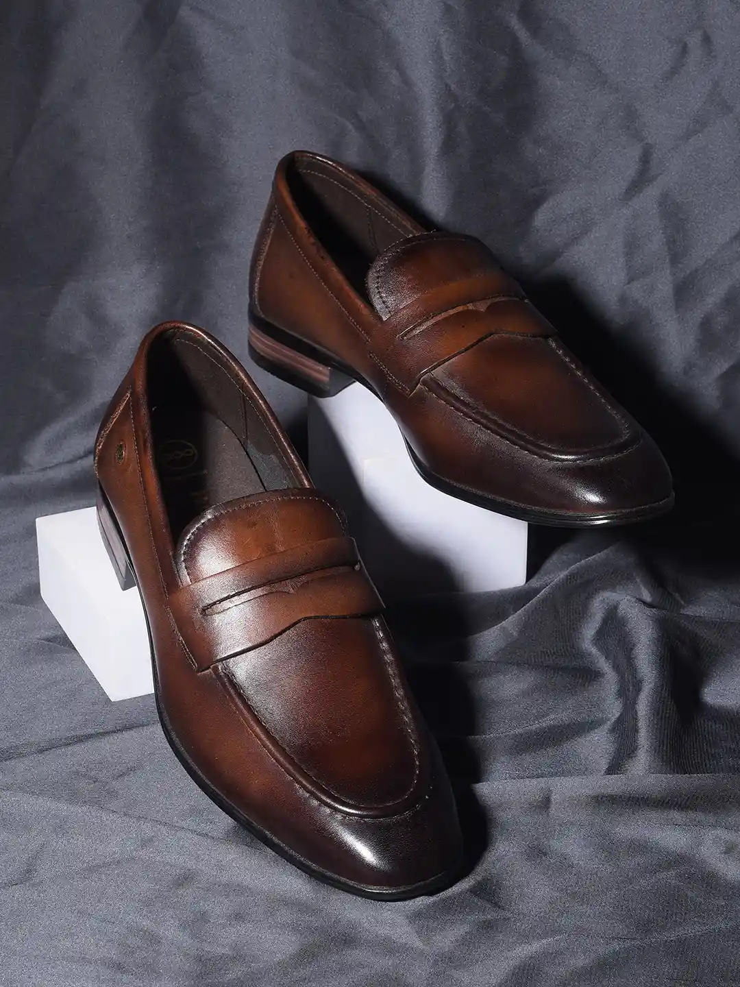 Buy Hush Puppies Men Round Toe Leather Loafers Casual Shoes for