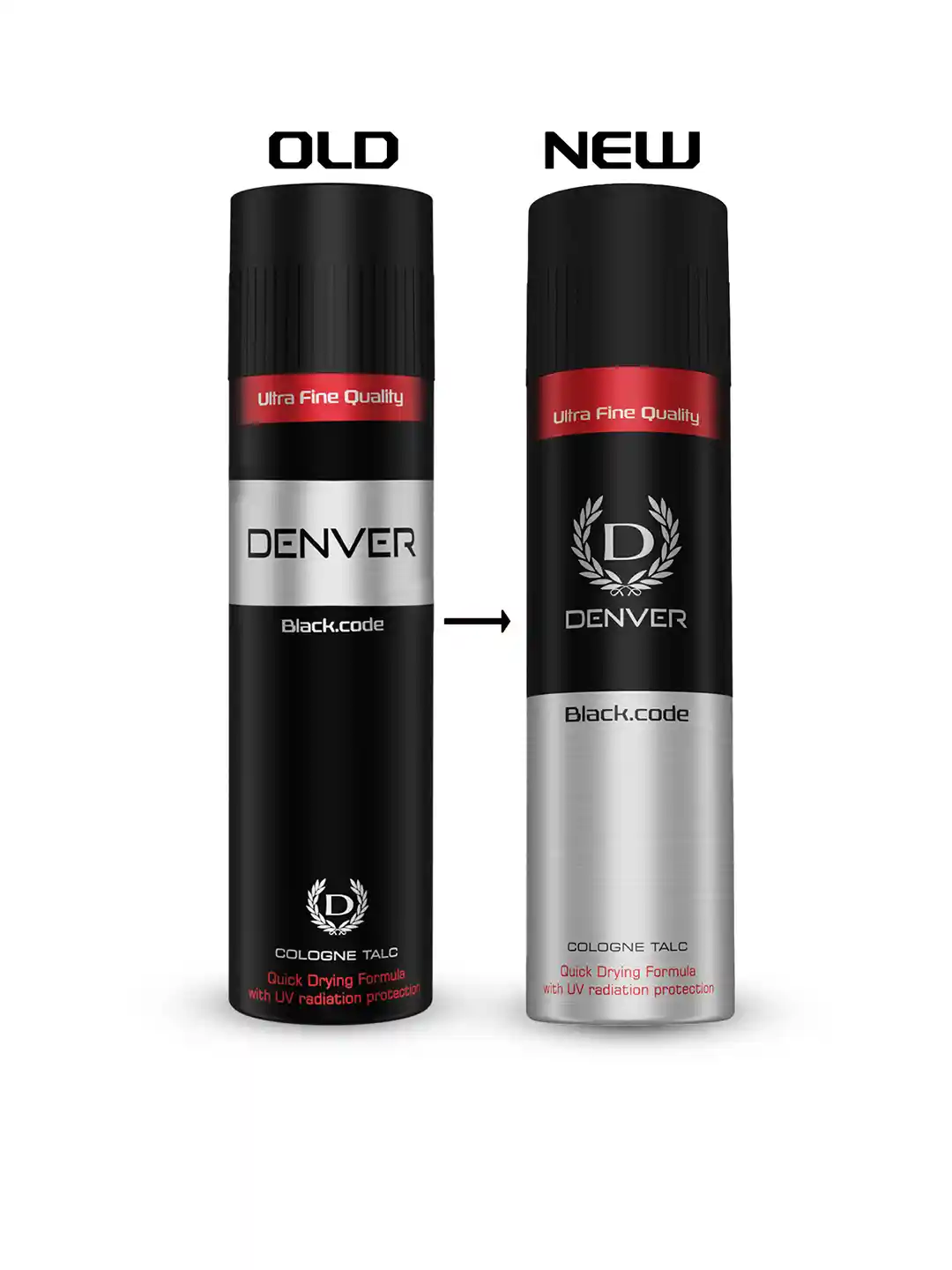 Buy Denver Men Black Code Cologne Talc with UV Radiation