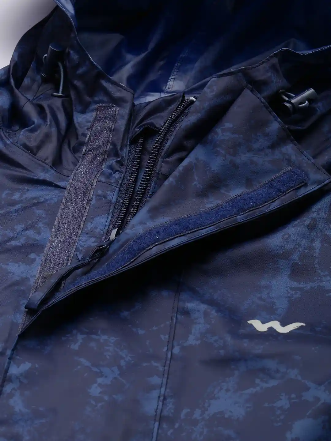 Buy Wildcraft CRACKS Printed Hooded Longline Rain Jacket - Rain