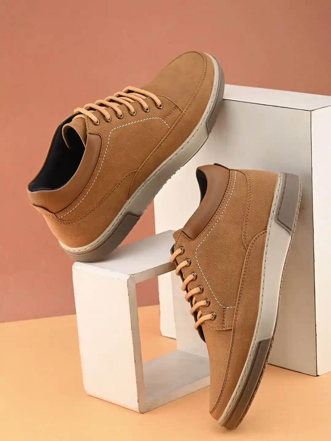 Buy The Roadster Lifestyle Men Tan Brown Textured Round Toe