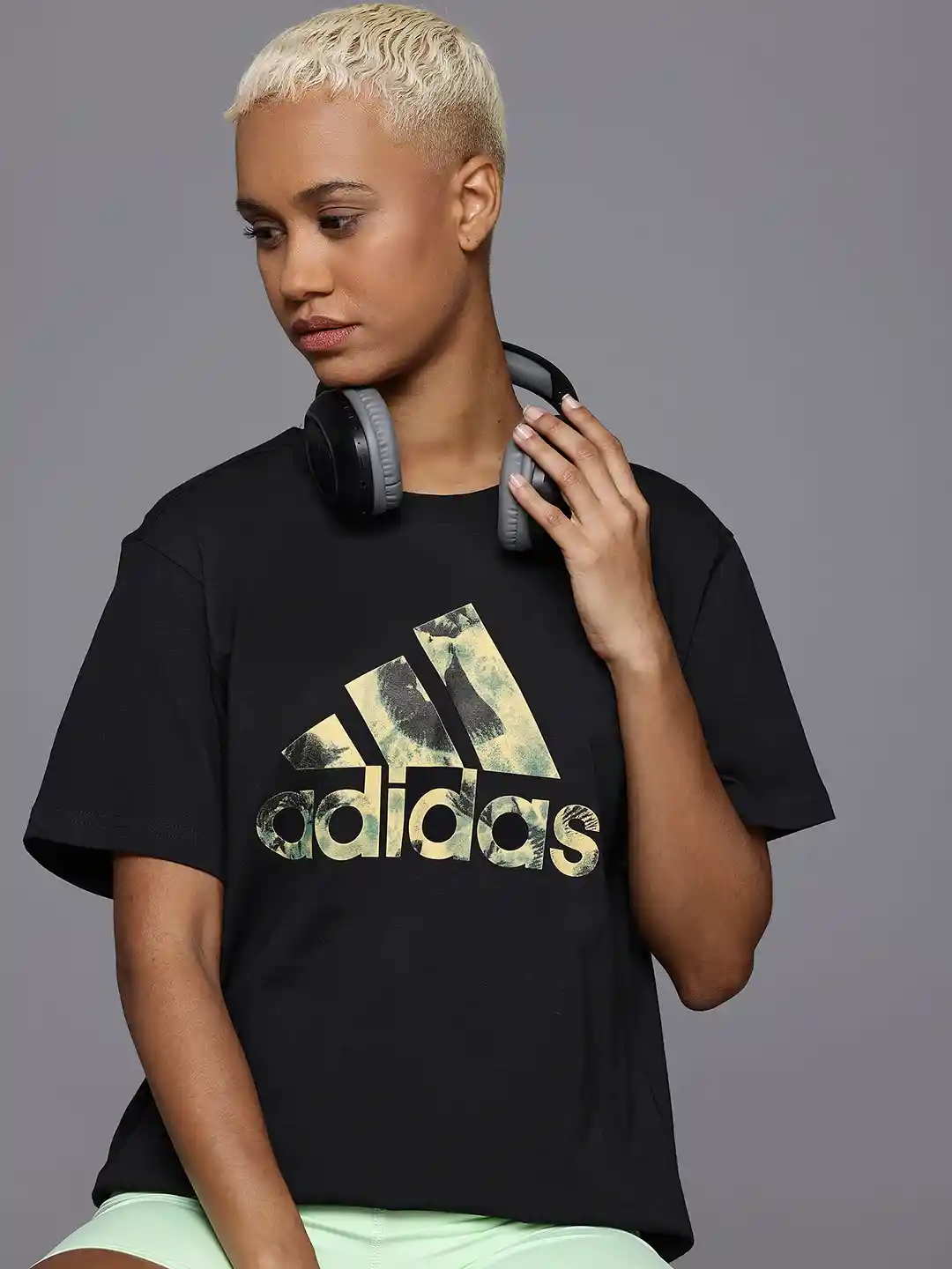 ADIDAS All Over Print Pure Cotton T-shirt