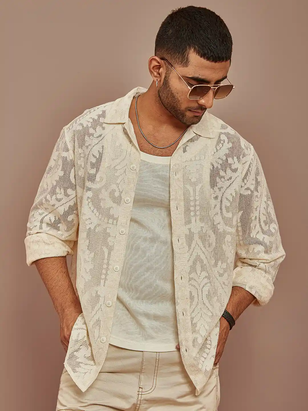 Buy Powerlook Men Semi Sheer Casual Shirt Shirts for Men