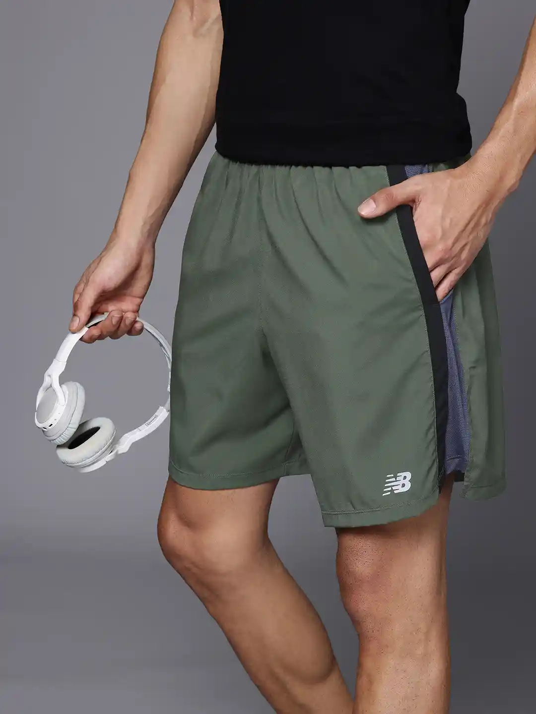 New Balance Men Wicking Inner Accelerate Inch Sports Shorts