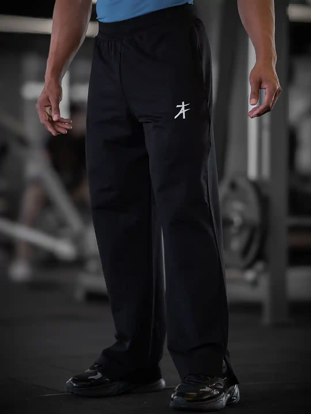 Athflex Men Cotton-Lycra Blend Straight Fit Classic Workout Pants