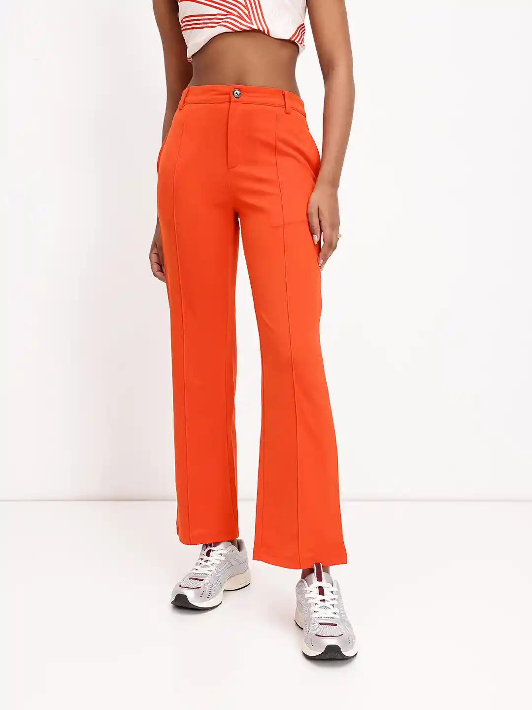 Flare Orange Slacks Women's ASOS DESIGN Relaxed Wide Leg