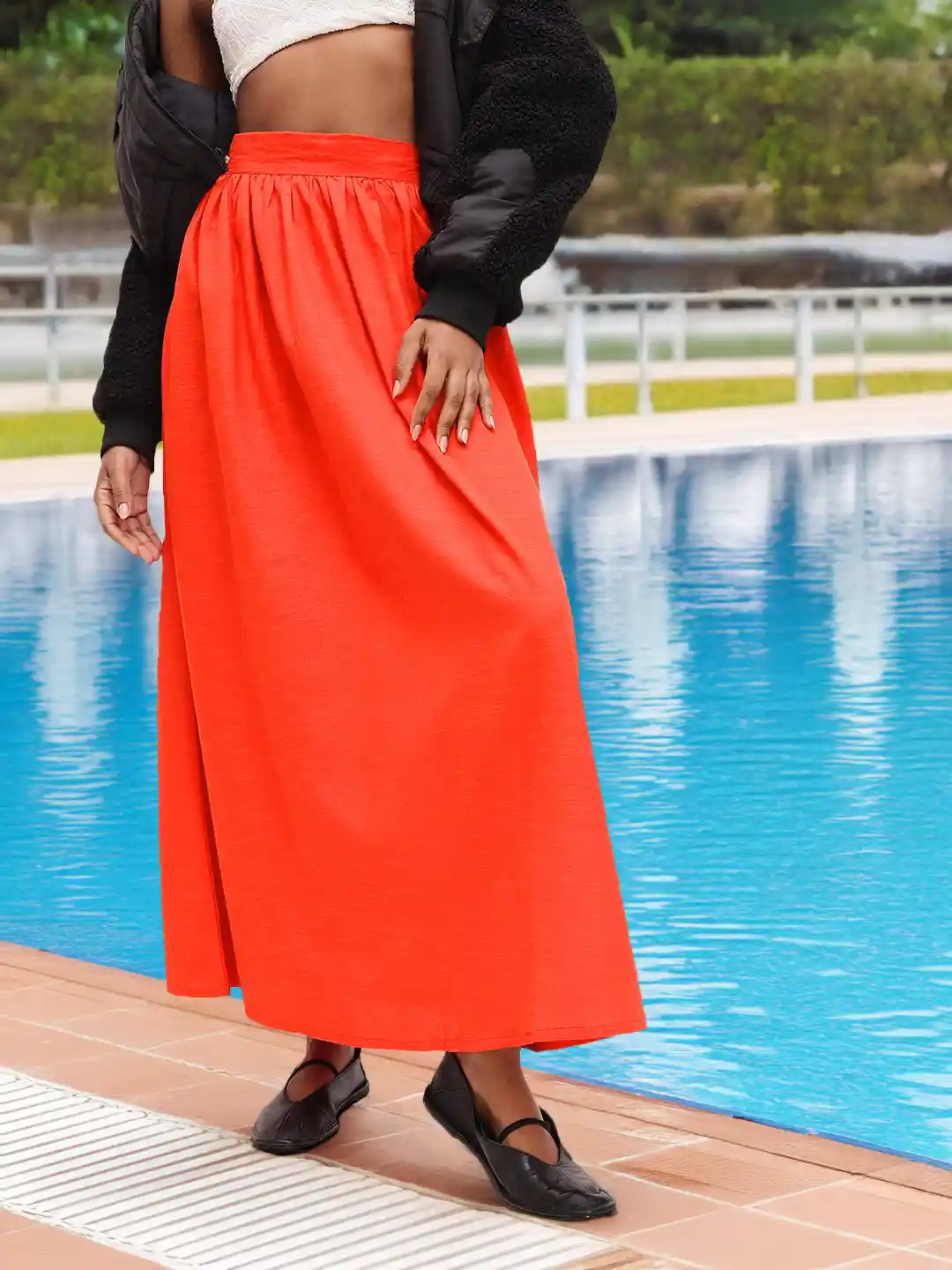 Side Gathered Skirt Side Ruched Women's Skirt Gathered Skirt PDF