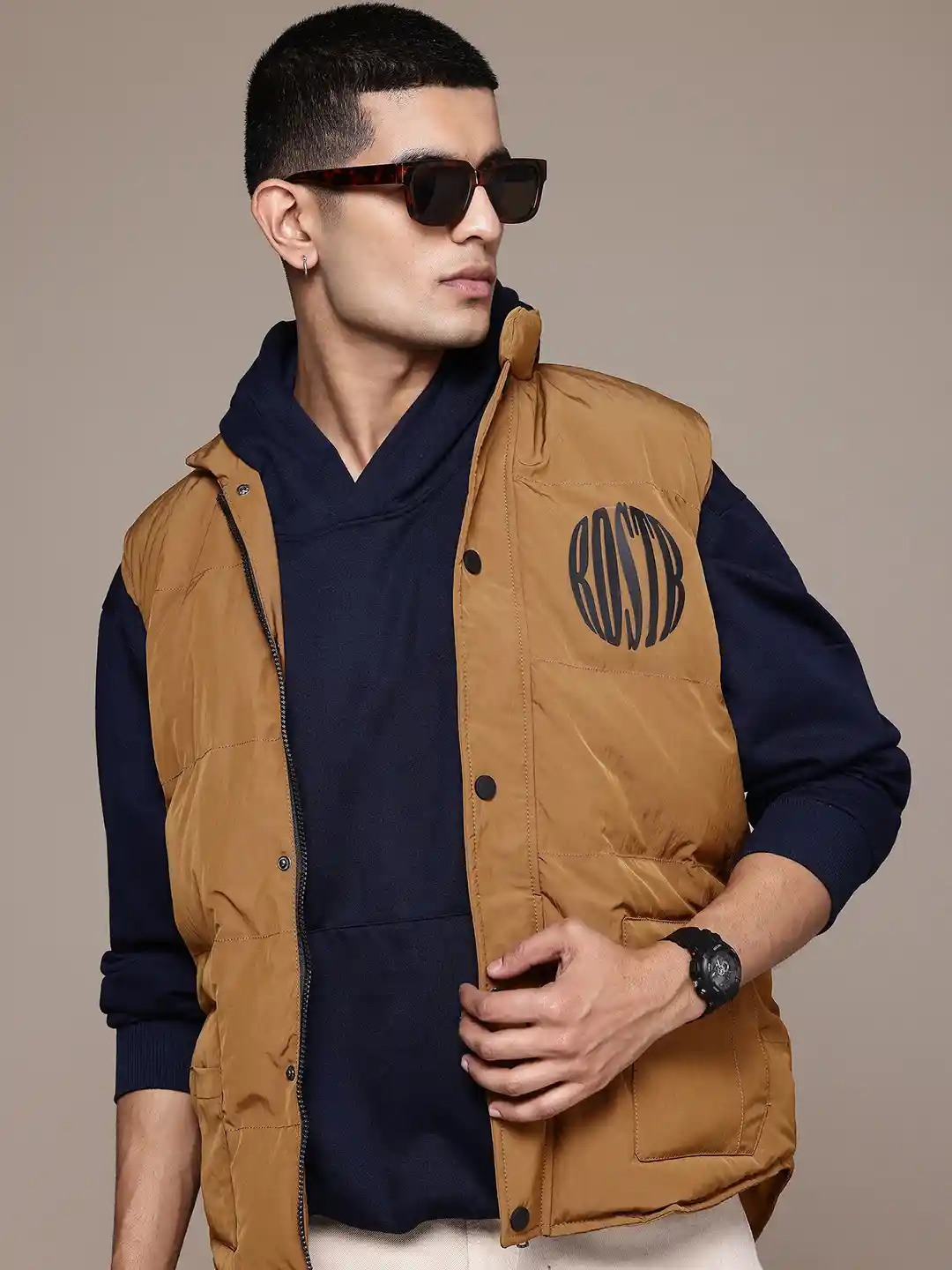 Buy The Roadster Lifestyle Men Padded Gilet Jacket Jackets
