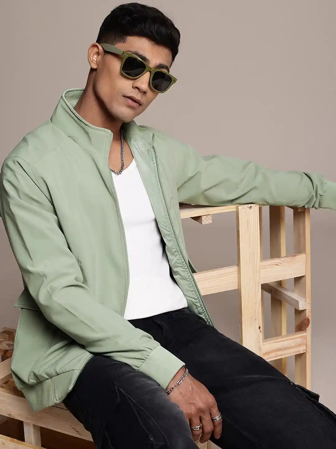 Buy The Roadster Life Long Sleeves Bomber Jacket Jackets for