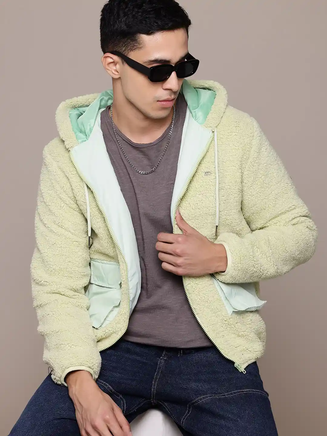 The Roadster Lifestyle Sherpa Hooded Jacket