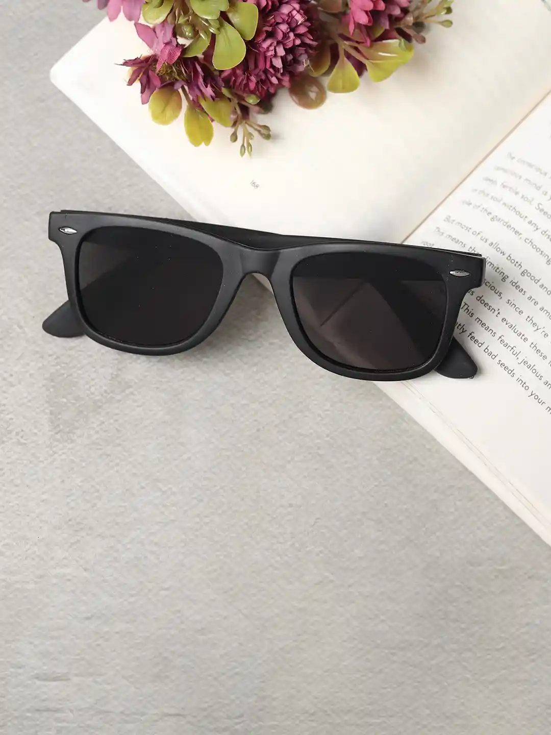 The Roadster Lifestyle Unisex Black UV Protected Wayfarer Sunglasses