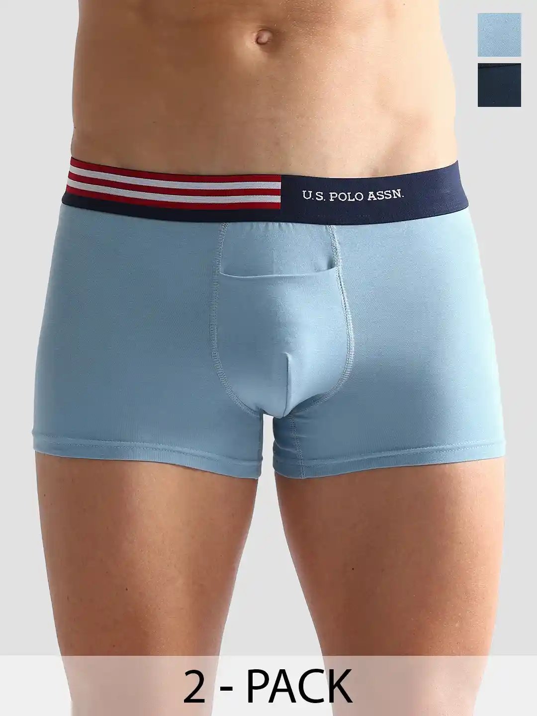 Buy Polo Pack Of Cotton Breathability Trunks OET06