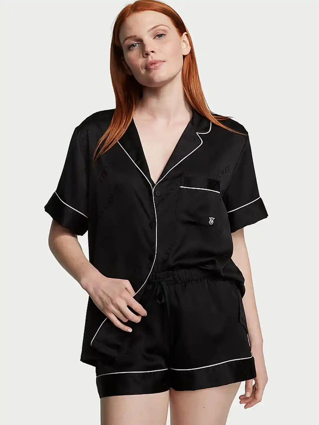 Buy Victoria's Secret Lapel Collar Satin Night Suit Night suits