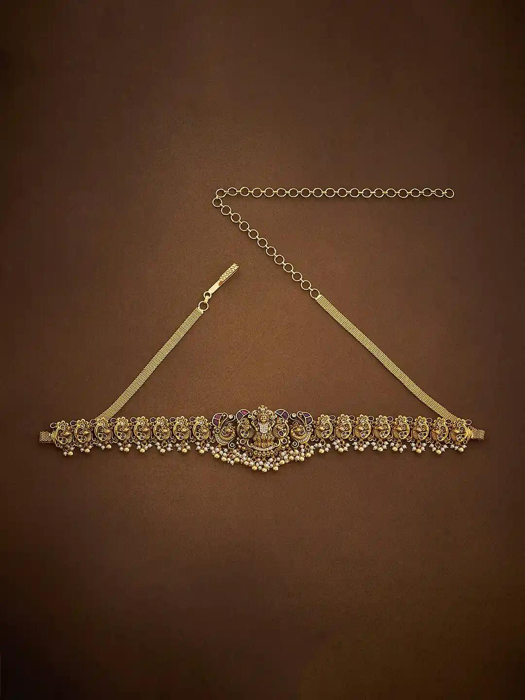 Buy Kushal's Fashion Jewellery Gold-Plated Stones Studded Waist