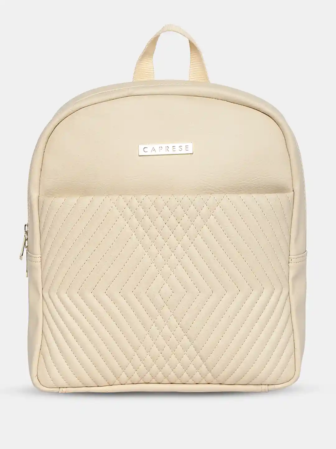 Buy Caprese Women Quilted Textured Backpack L Backpacks