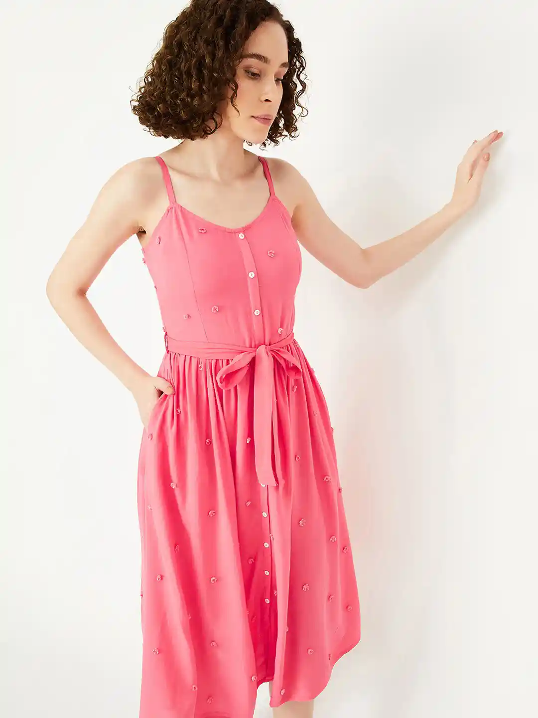 Myntra Midi Holiday Dresses Myntra Floral Midi Dress Sleeveless