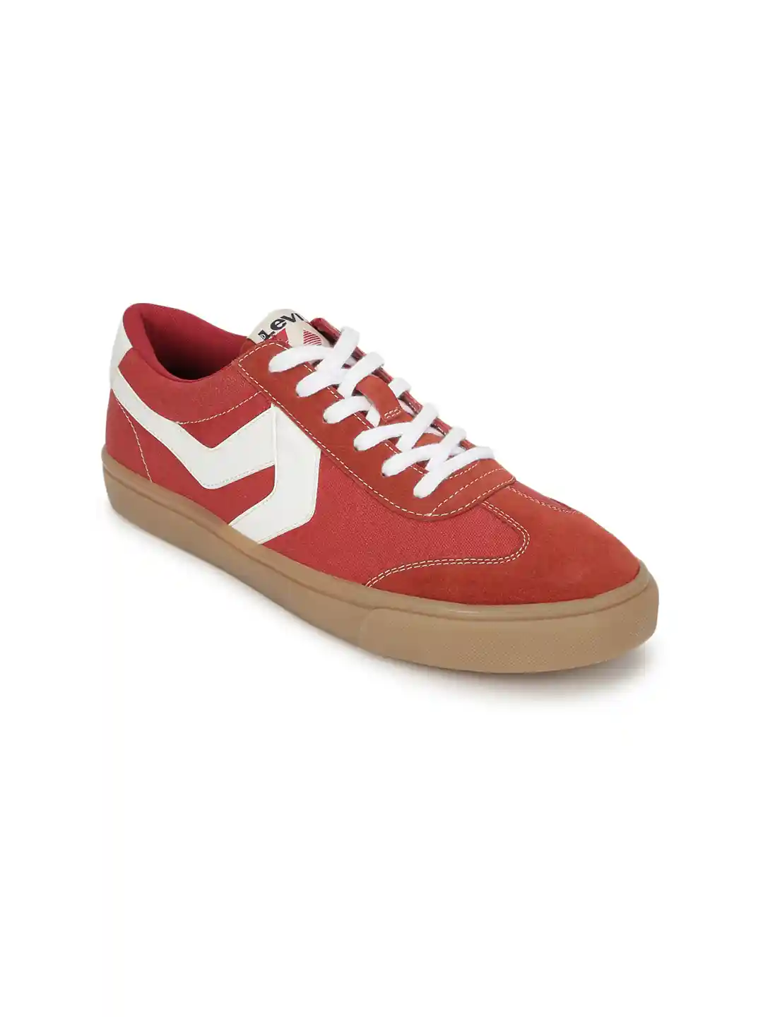 Red Sneakers Levis Canvas Shoes Mens Sneakers Levi's Men's Casual